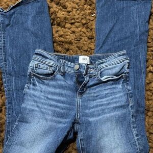 BKE Blue Boot Cut Jeans with Contrasting Stitching